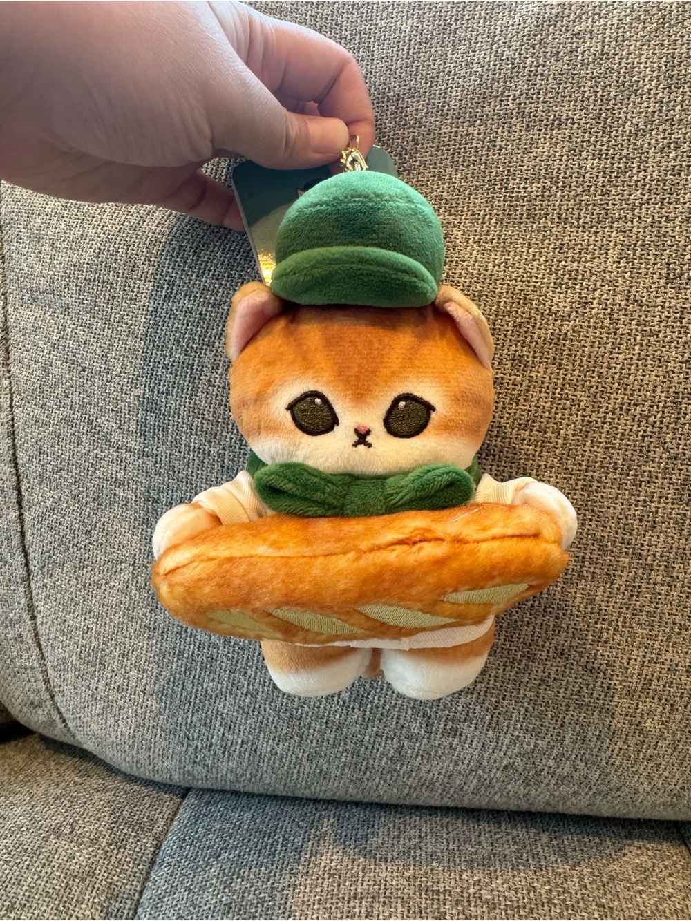 Mofusand bakery plush keychain